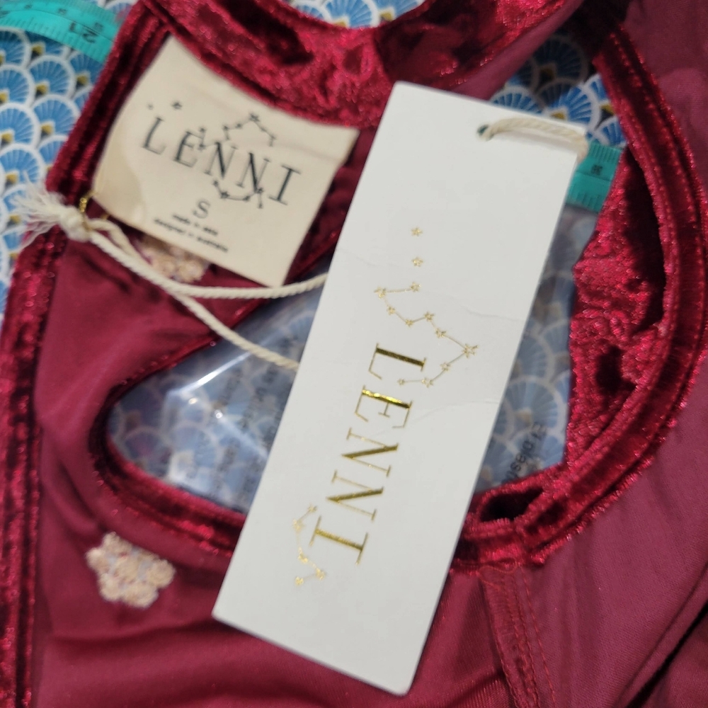 Lenni The Label Free People Chromatic Jumpsuit Wine Size S NWT Festival - Picture 12 of 13